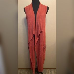 Rust sweater duster